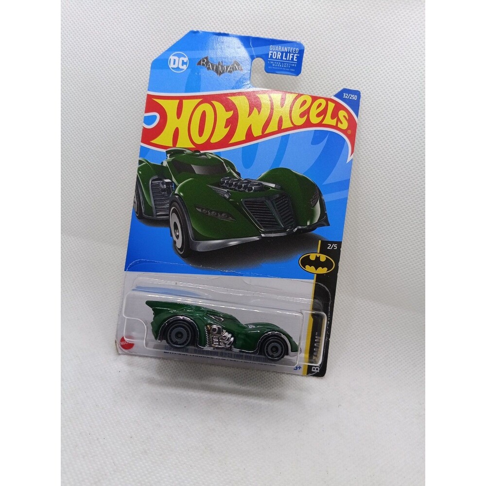 2022 Hot Wheels Batman - Arkham Asylum Batmobile #32 Green (Sealed)